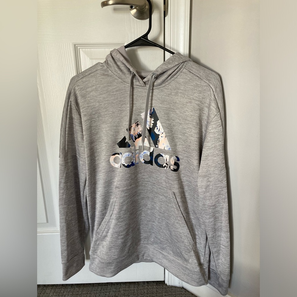 Adidas Gray Hoodie with Logo